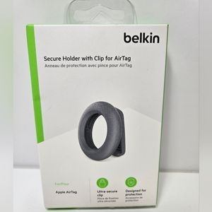 Belkin Apple AirTag Secure Holder with Clip- Single Pack